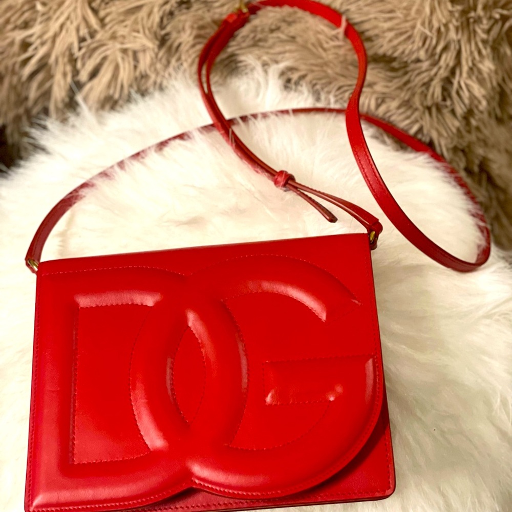 Dolce & Gabbana Leather Flap Crossbody Bag